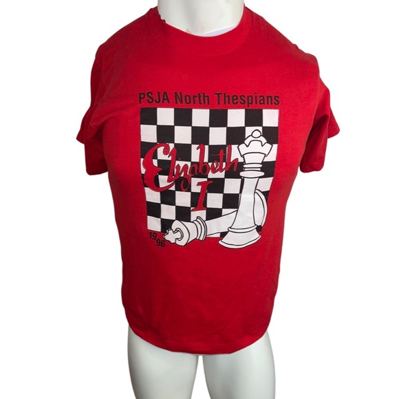 Vintage 90’s Thespian Chess Graphic Tee: Screen Stars Best: GUC: True Vintage - Picture 1 of 5